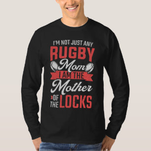 Camiseta Mãe De Rugby Mãe Do Jogador De Rugby Locks