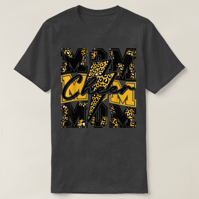 Camiseta Mãe de Saúde, Raio, Cabra, Leopardo Dourado (Frente do Design)