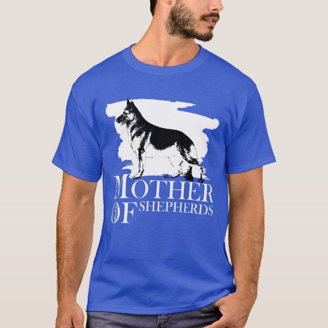 Camiseta Mãe de Shepherds Dog Owner Gift Family (Frente)