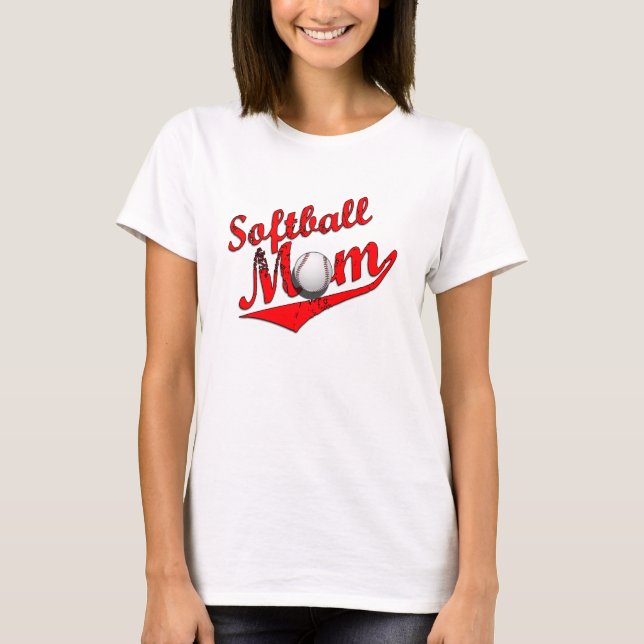 Camiseta Mãe de Softball (Frente)