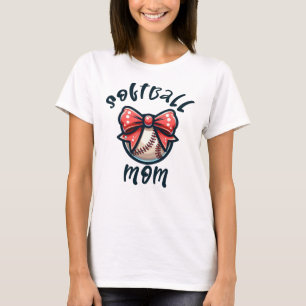 Camiseta Mãe de Softball Arco Coquette