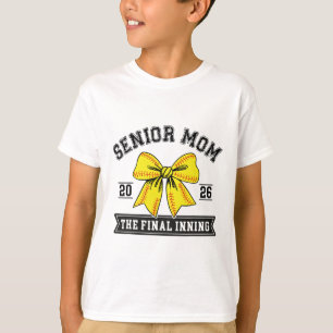 Camiseta Mãe de Softll Sênior 2026 Último Inning Engraçado