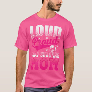 Camiseta Mãe de Tiro ao Prato Alto Orgulhosa Tiro Esportivo