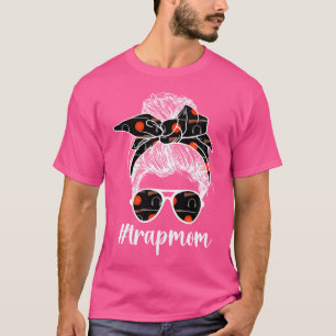 Camiseta Mãe de Tiro ao Prato com Coque Desarrumado Mãe de