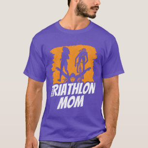 Camiseta Mãe de triatlo Atleta de esportesriatlo amigos vin