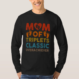 Camiseta Mãe de Triplets Clássicos do Superaquedista Triple