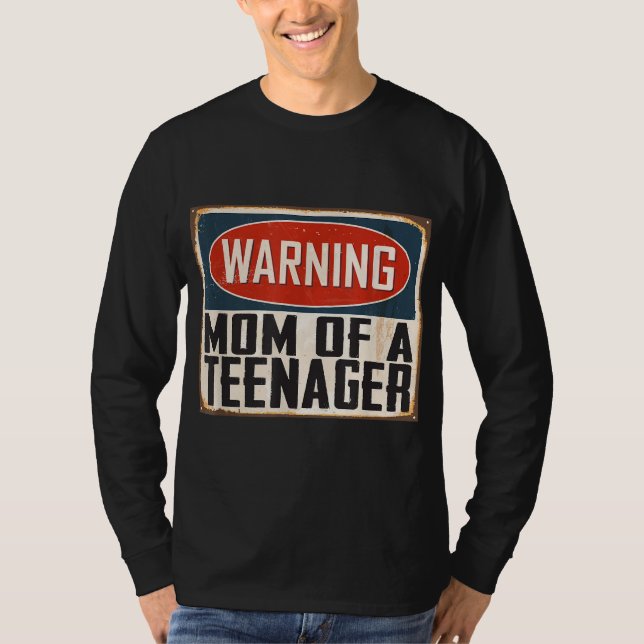 Camiseta Mãe de um 13 de Adolescente Oficial de Combinação  (Frente)