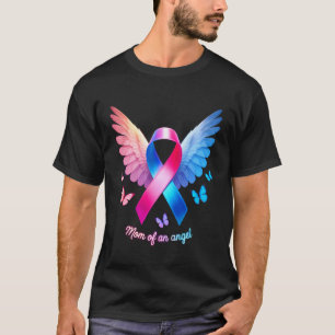 Camiseta Mãe de um Anjo Conscientização sobre Perda de Grav