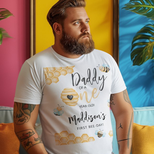Camiseta Mãe de um ano de idade | Primeiro Bee-dia (Criador carregado)