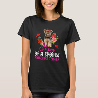 Camiseta Mãe De Um Arco De Cachorro Cortado De Yorkshire Mo