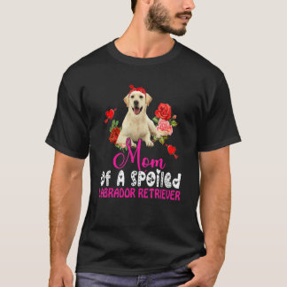 Camiseta Mãe De Um Arco De Cachorro Gelado De Retriever Mal