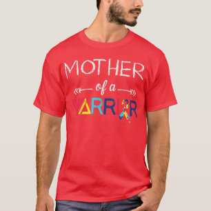 Camiseta Mãe de um Autismo Guerreiro engraçado