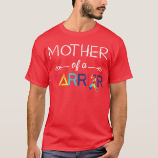 Camiseta Mãe de um Autismo Guerreiro engraçado