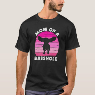 Camiseta Mãe de um Basshole para mulheres Mãe de Basset Hou