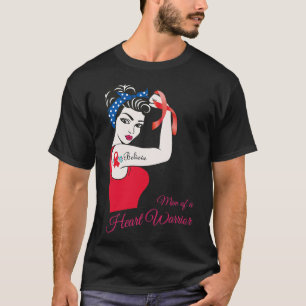 Camiseta Mãe De Um Guerreiro Cardíaco Sensibilização Do Chd