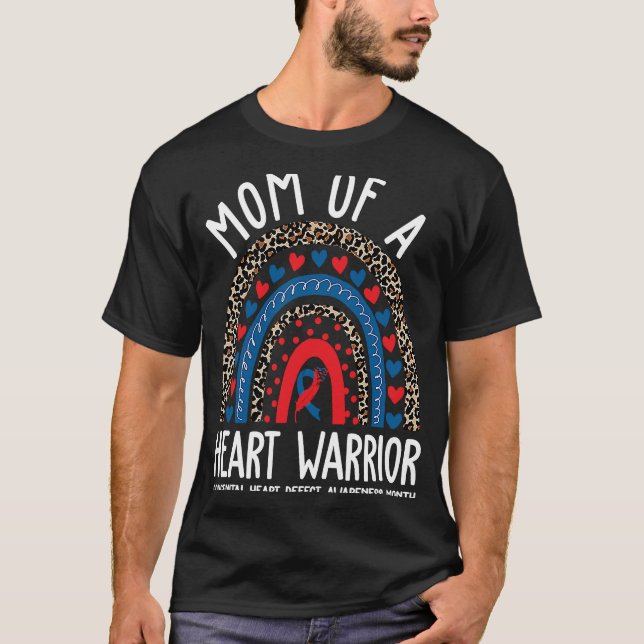 Camiseta Mãe de um guerreiro com DCC congênita com Defeito  (Frente)