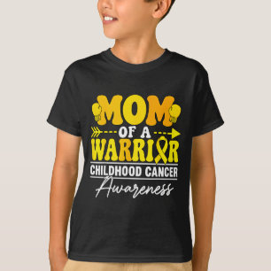 Camiseta Mãe de um guerreiro conscientização do câncer infa