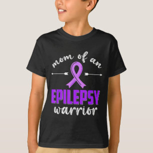 Camiseta Mãe de um guerreiro da epilepsia conscientização s
