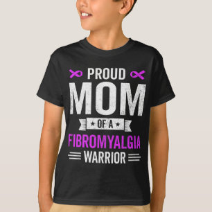 Camiseta Mãe de um Guerreiro de Fibromialgia Sobrevivente C