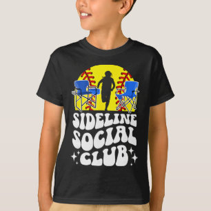 Camiseta Mãe de um jogador de softball do Sideline Social C