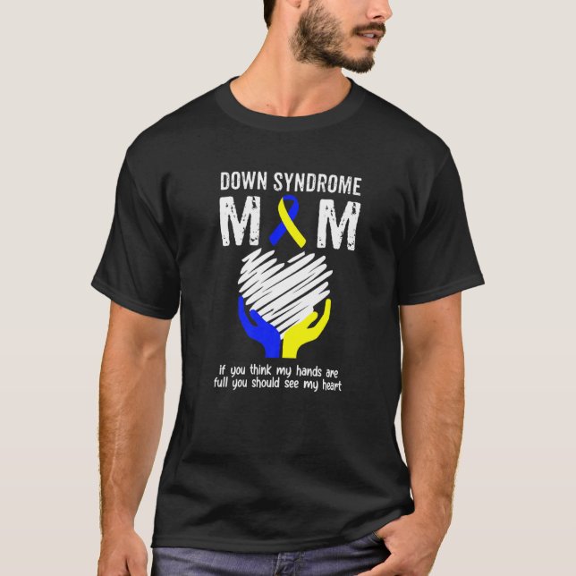 Camiseta Mãe, devias Ver O Meu Coração T21. (Frente)