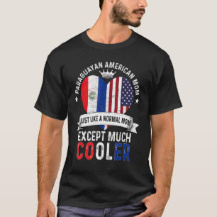 Camiseta Mãe Dia de as mães paraguaia-americana mamãe Parag