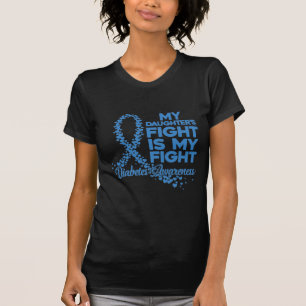 Camiseta Mãe diabética luta contra a consciência da diab