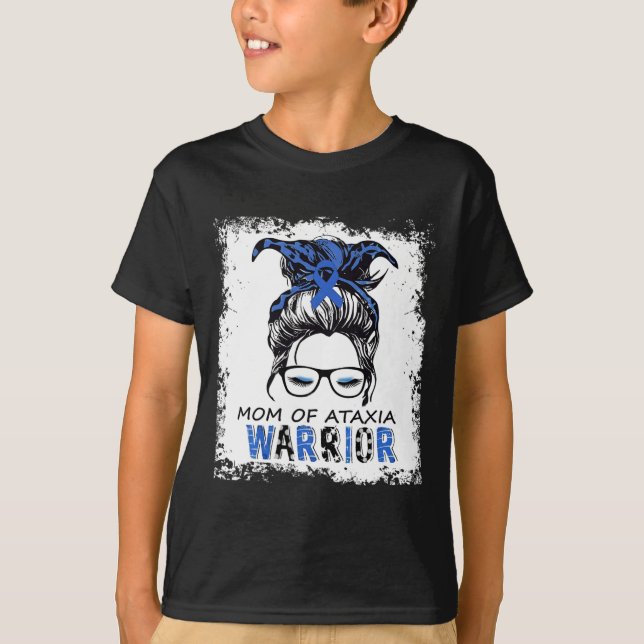 Camiseta Mãe Divertida de Guerreiro com Ataxia (Frente)