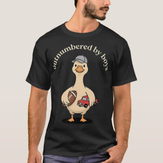 Camiseta Mãe Divertida de Meninos Superada em Número por Fu