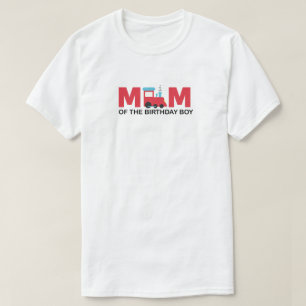 Camiseta Mãe do aniversariante Train Birthday