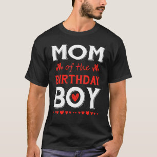 Camiseta Mãe do Aniversário da Família Cortante Cortante