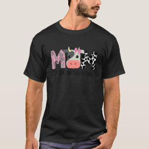 Camiseta Mãe do Aniversário de Menina Fazenda de Vaca Anive