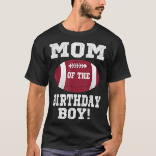 Camiseta Mãe do Aniversário do Amante de Futebol Vintage Re