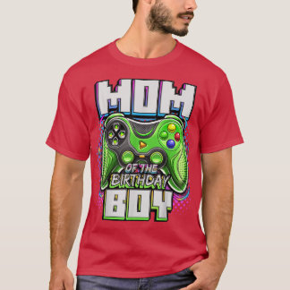 Camiseta Mãe do Aniversário do Jogo de Vídeo Correspondente