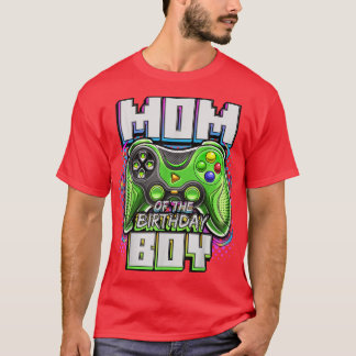 Camiseta Mãe do Aniversário do Jogo de Vídeo Correspondente