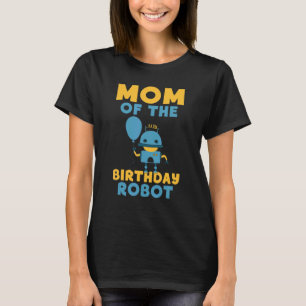 Camiseta Mãe do aniversário do robô de aniversário