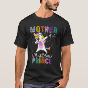 Camiseta Mãe Do Aniversário Príncipe Engraçado Unicorn Dabb