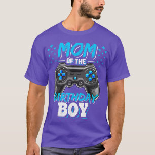 Camiseta Mãe do Aniversário que Combina Vídeo Jogador