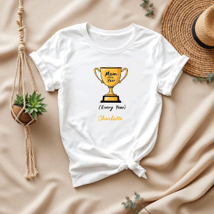 Camiseta Mãe do Ano Dia de as mães engraçado e bonito
