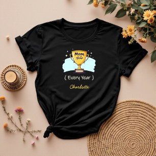 Camiseta Mãe do Ano Todo Ano Bonito presente para a mãe