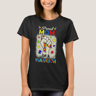 Camiseta Mãe Do Apoio Ao Guerreiro Da Consciência Autista