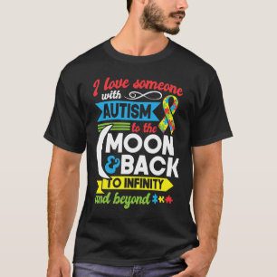 Camiseta Mãe do Autismo Irmã Avó Eu Amo Alguém Com Autismo