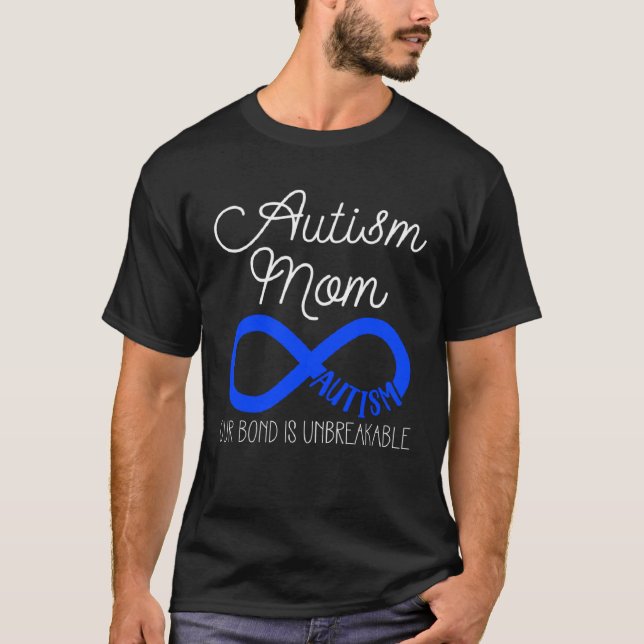 Camiseta Mãe do Autismo  Mulheres Mês de Conscientização do (Frente)