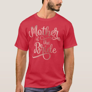 Camiseta Mãe do Bachelo do Partido Dourada da Noiva