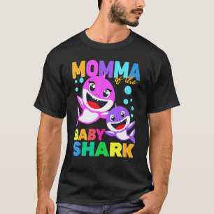 Camiseta Mãe Do Bebê Aniversário Tubarão Mamã Tubarão Chris