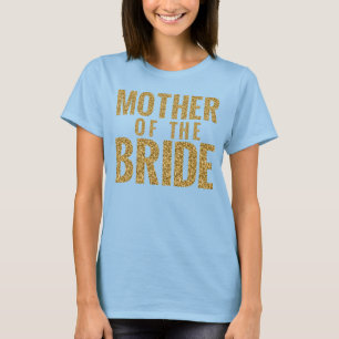 Camiseta Mãe do bloco Dourado simulado ponte do brilho