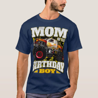Camiseta Mãe do Caminhão do Monstro do Aniversário