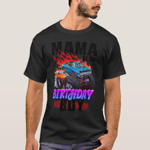 Camiseta Mãe Do Carro-Branco Do Monstro De Aniversário