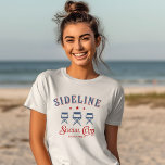 Camiseta Mãe do Clube Social Personalizado<br><div class="desc">Personalizado Clube Social Lateral Ordenado Esportivo Mãe ou T-Shirt Namorada</div>