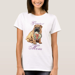 Camiseta Mãe do Coração Shar-Pei